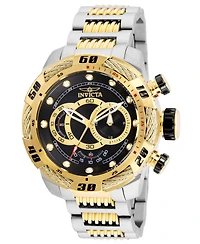 Invicta Men's Speedway Quartz Multifunction Black Dial Stainless Steel Bracelet Watch