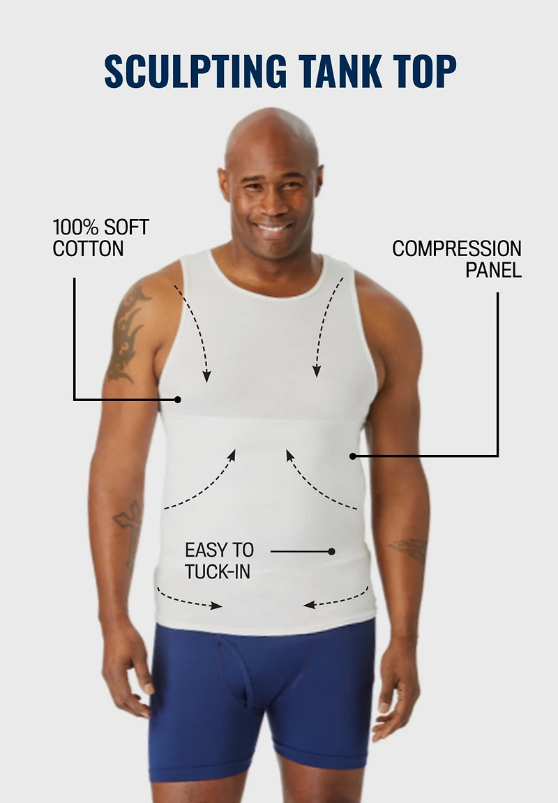 KingSize Big & Tall Sculpting Tank Top