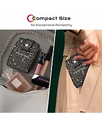 Byootique Portable Lipstick Case Gloss Lip Pouch with Mirror for Mini Bag Purse