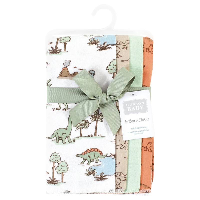 Hudson Baby Unisex Soft Flannel Cotton Blend Burp Cloths Bundle