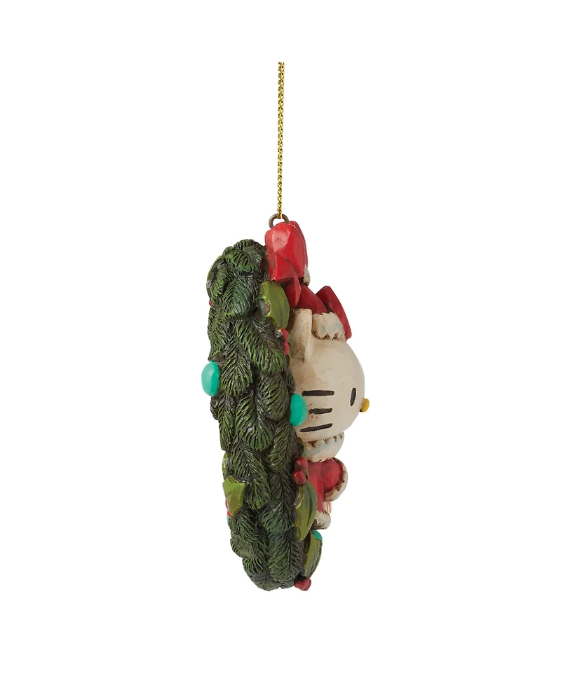 Jim Shore Sanrio Hello Kitty Wreath Christmas Holiday Ornament