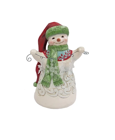 Jim Shore Snowman with Snowflake Figurine