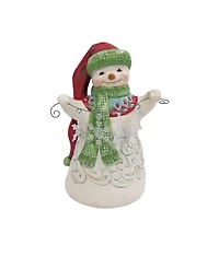 Jim Shore Snowman with Snowflake Figurine