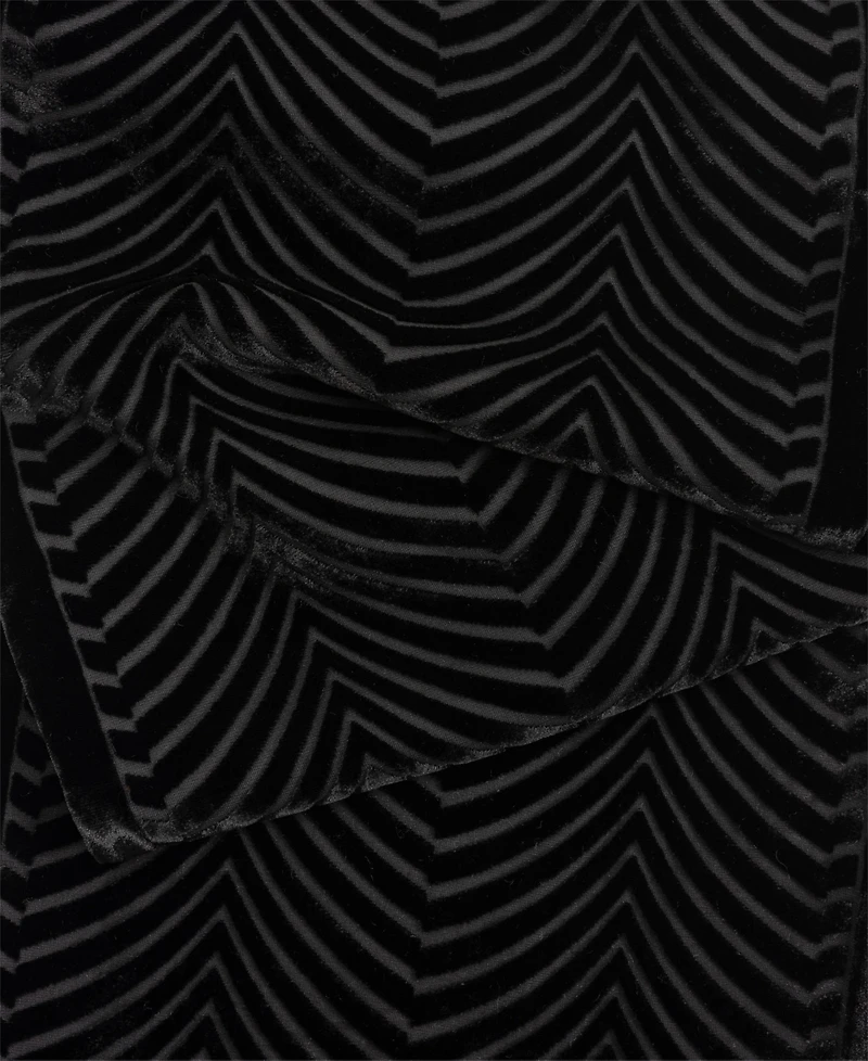 Lauren Ralph Lauren Velvet Burnout Logo Oblong Wrap
