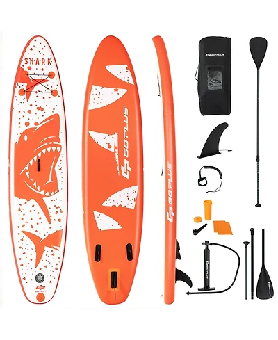 Costway Inflatable Stand Up Paddle Board with Backpack Aluminum Pump