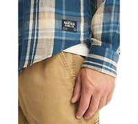 Nautica Men's Classic-Fit Plaid Button-Down Twill Shirt