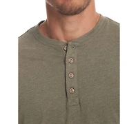 Weatherproof Vintage Men's Long Sleeve Brushed Jersey Henley T-shirt