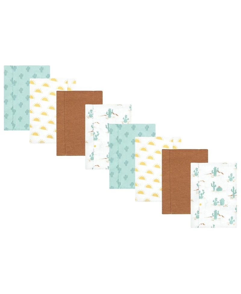 Hudson Baby Unisex Soft Flannel Cotton Blend Burp Cloths Bundle