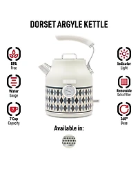 Haden Argyle 7-Cup Stainless Steel Electric Cordless Kettle, 75138