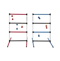 Slickblue Indoor Outdoor Portable Ladder Ball Toss Game Set with Bag