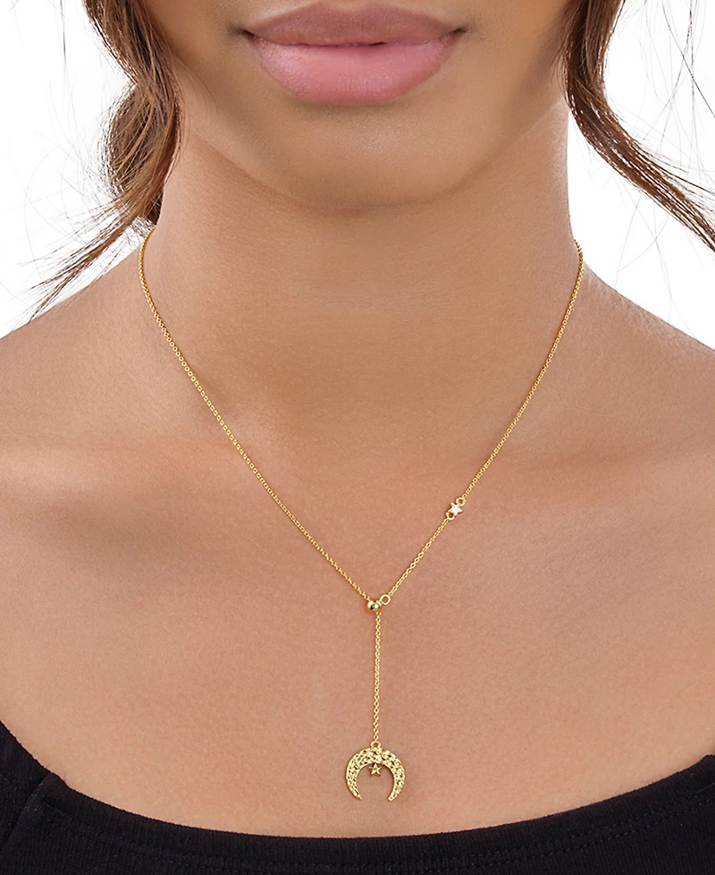 Sterling Forever Women's Selene Lariat Necklace
