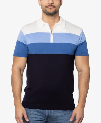 Spring + Mercer Men's Striped Polo Sweater