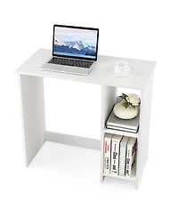 Gymax 31.5'' Small Computer Desk Home Office Study Writing Desk with 2 Compartments