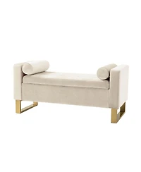 Hulala Home Transitional Aurora 50.4" Wide Storage Bench