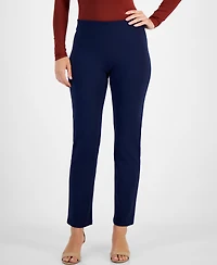 Jm Collection Petite Pull-On Ponte-Knit Pants, Created for Macy's