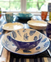 Certified International Seaside Set of 6 Soup or Pasta Bowl, 6 Asst