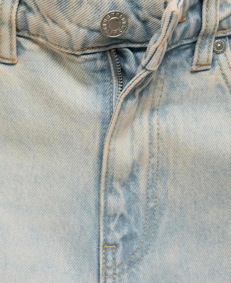 Mango Women's Straight-Fit Cropped Jeans