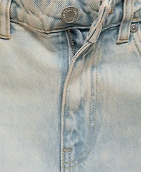 Mango Women's Straight-Fit Cropped Jeans