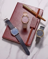 Citizen Eco-Drive Unisex Beige Leather Strap Watch 38mm
