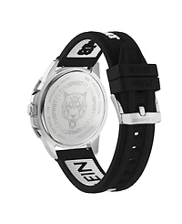 Plein Sport Men's Rampage 3 Hand Date Quartz Black Silicone Strap 44mm