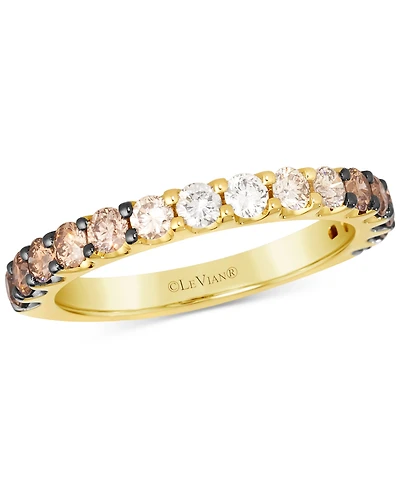 Le Vian Chocolate Ombre Diamond Band (1 ct. t.w.) in 14k Rose Gold or 14k Yellow Gold