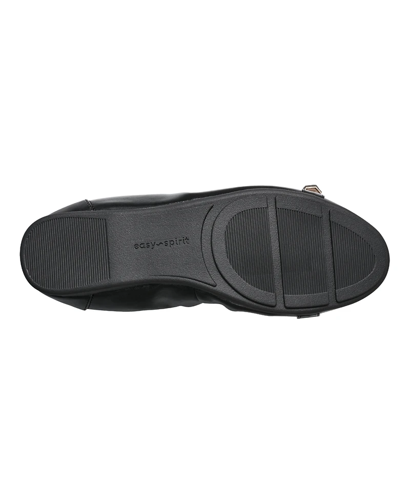Easy Spirit Women's Kenna Buckle Slip-On Ballet Flats