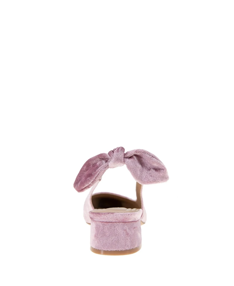 BCBGeneration Women's Torna Velvet Slingback Block Heel Pumps