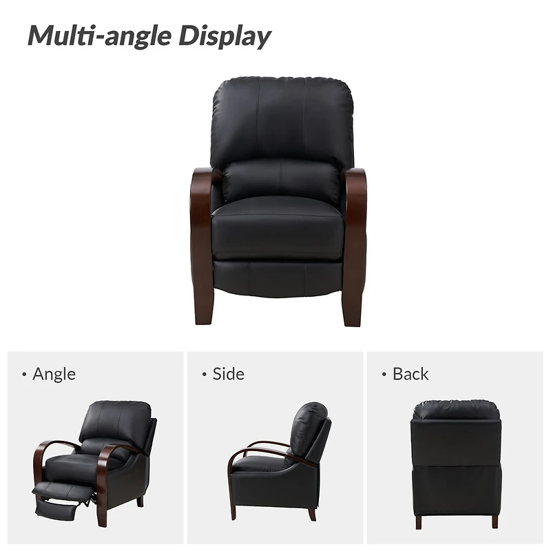 Alex Genuine Leather Manual Recliner