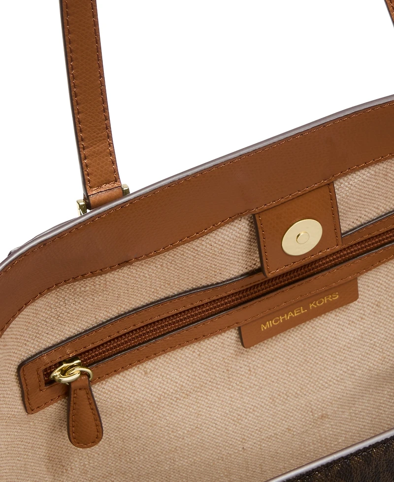 Michael Kors Taryn Logo Large Top Zip Tote