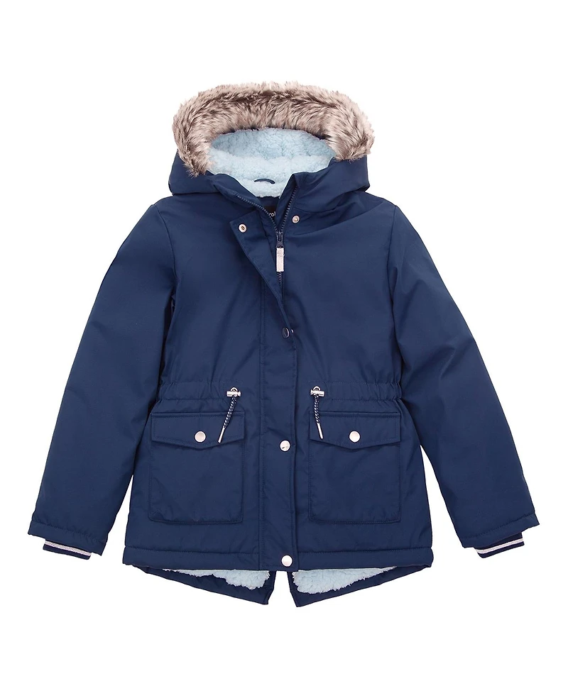 Rokka&Rolla Girls Sherpa Fleece Lined Parka Coat 4-18