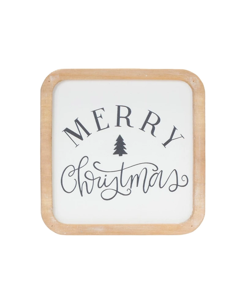 Slickblue Christmas Holiday Sentiment Plaque Set of 12 Festive Seasonal Plaques