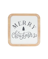 Slickblue Christmas Holiday Sentiment Plaque Set of 12 Festive Seasonal Plaques