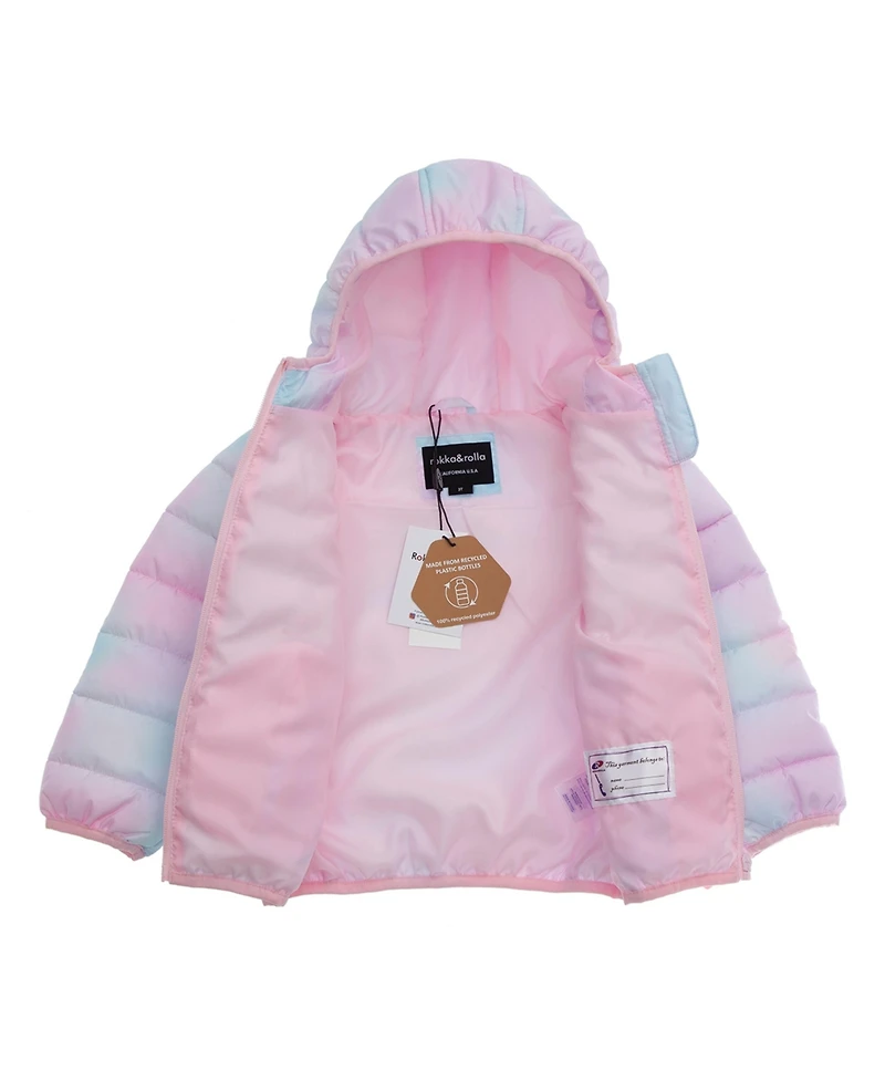 Rokka&Rolla Toddler Girls Lightweight Puffer Jacket 2T-4T