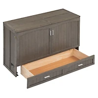 Streamdale Furniture Queen Size Murphy Bed With Built-In Charging Station