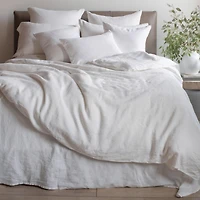 100% French Linen Duvet Cover & Sham Set - Full/Queen