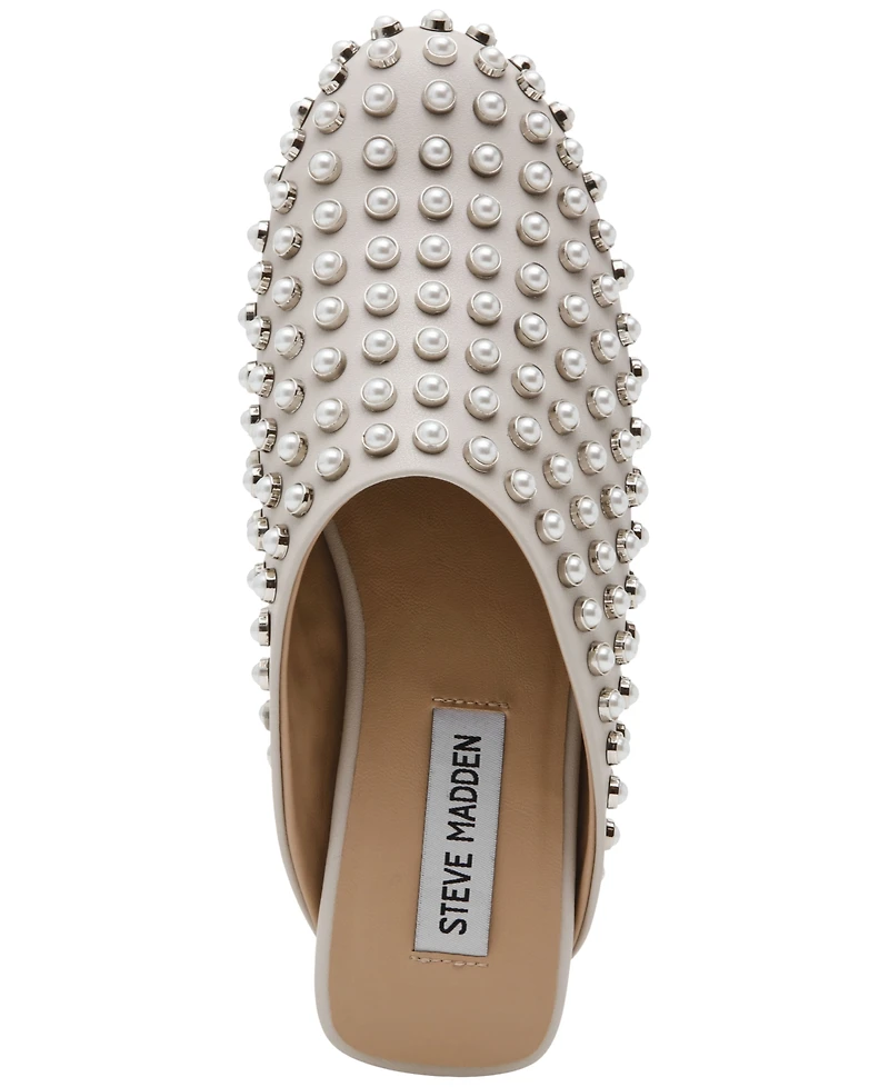 Steve Madden Women's Glimmer Embellished Slide Mule Clogs