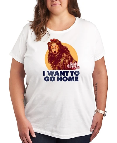 Hybrid Apparel Trendy Wizard of Oz Lion Plus Graphic T-shirt