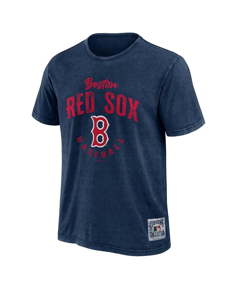 Fanatics Men's Navy New York Mets Cooperstown Collection Washed T-Shirt