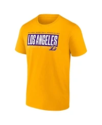 Fanatics Men's Gold Los Angeles Lakers Box Out T-Shirt