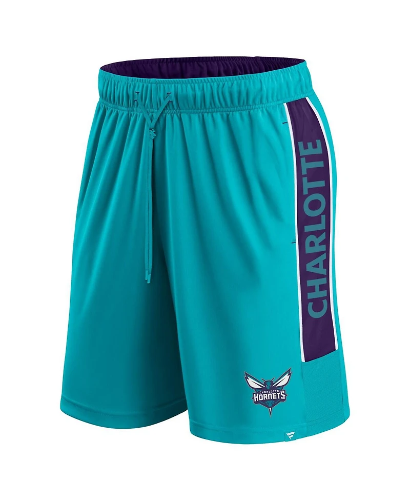 Fanatics Men's Teal Charlotte Hornets Game Winner Defender Shorts