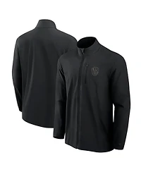 Fanatics Men's Black Milwaukee Brewers Front Office Woven Full-Zip Jacket