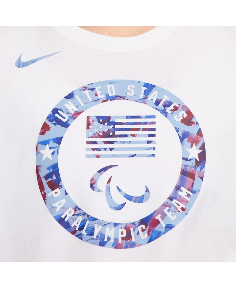 Nike Women's White U.s. Paralympics Puck Club T-Shirt