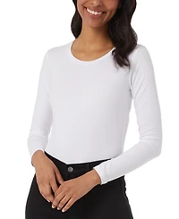 32 Degrees Women's Scoop-Neck Long-Sleeve Bodysuit