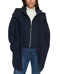 Tommy Hilfiger Women's Hooded Button-Front Coat, Created for Macy's