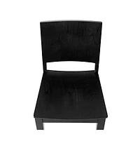 Emma+Oliver Spencer Set Of 2 Dining Chairs With Curved Backrests And Solid Wood Constructions