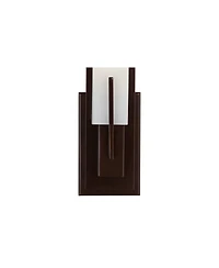 Possini Euro Design Midtown Modern Wall Light Sconce Bronze Hardwire 4 1/2" Fixture Opal White Glass Shade for Bedroom Bathroom Vanity Reading Ho
