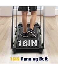 Redliro Walking Treadmill with Long Handrail for Balance, Recovery Fitness Exercise Machine Foldable for Home use