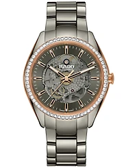 Rado Men's Swiss Automatic HyperChrome Diamond (1 ct. t.w.) Gray High Tech Ceramic Bracelet Watch 42mm