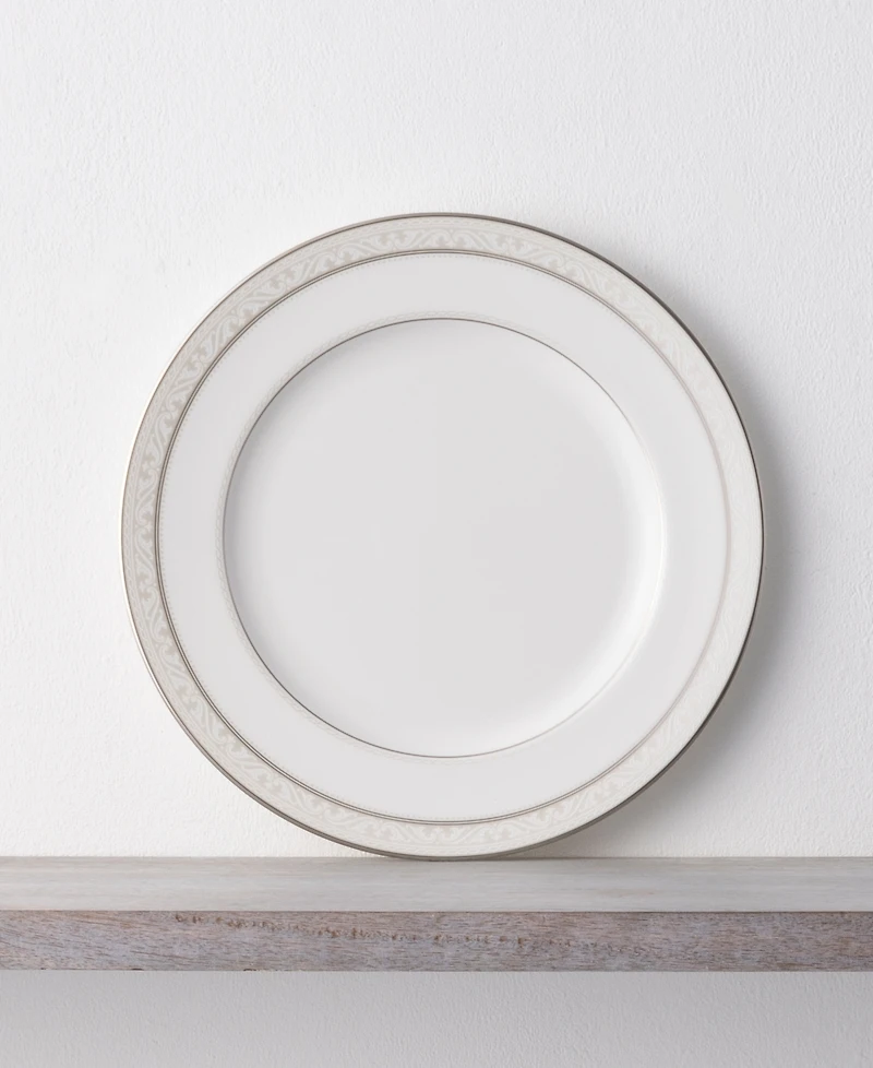 Noritake Montvale Platinum Set of 4 Dinner Plates, Service For 4