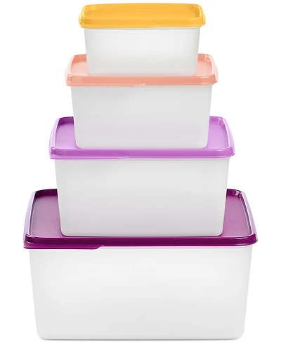 Tupperware Keeptabs 4-Piece Container & Lid Set